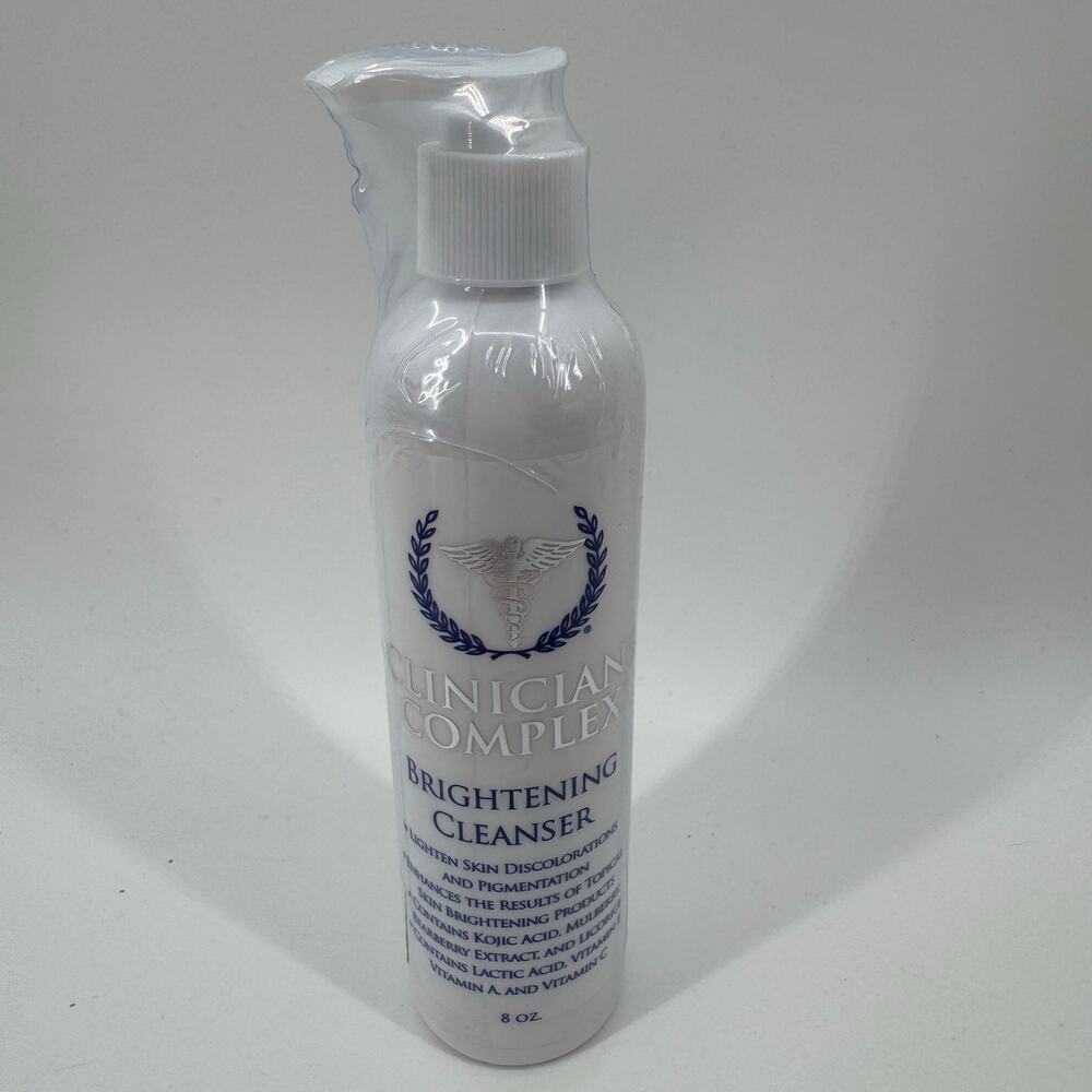 Clinicians Complex Brightening Cleanser 8 Oz Kojic Acid Skin Tone Corrector New